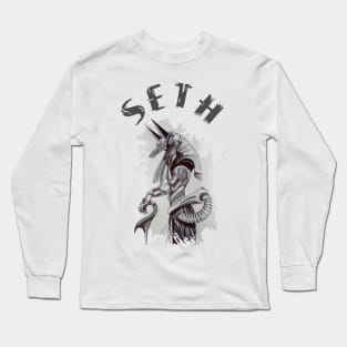 Seth Egyptian god design Long Sleeve T-Shirt